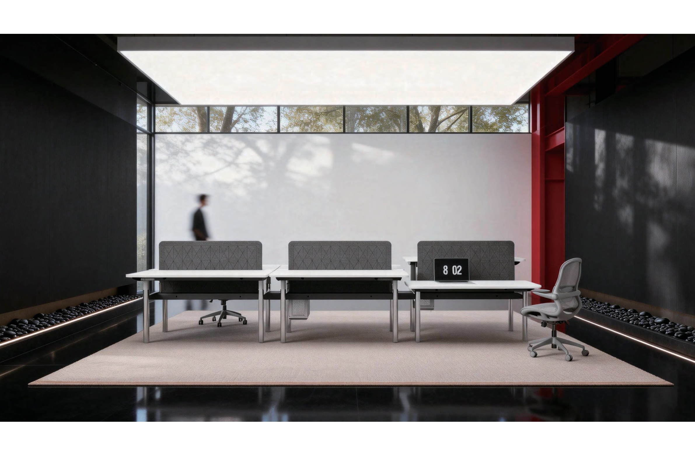 Height adjustable desk system